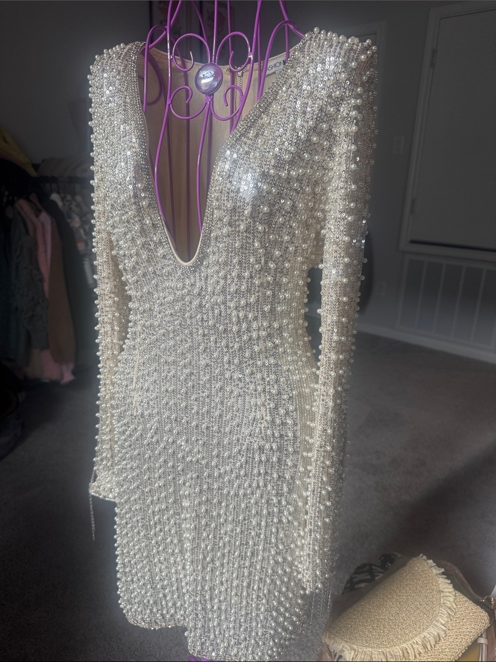 Fashion Nova For Tonight's Special Pearl
Mini Dress - Silver